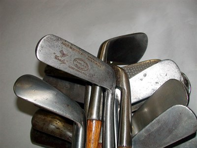 Lot 423 - A J.& D. Clark, Musselburgh mid iron with deep...