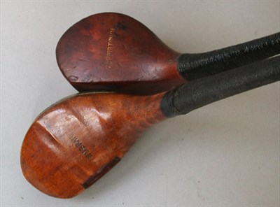 Lot 439 - A Morristown scared persimmon head brassie;...