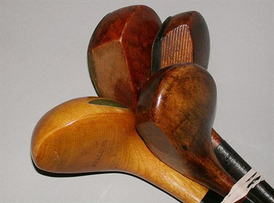 Lot 440 - A W. S. Dow persimmon head brassie; another by...