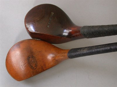 Lot 441 - A Rawlins persimmon scared head brassie; and a...