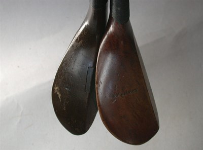 Lot 484 - An Auchterlonie baffing spoon with brass sole,...