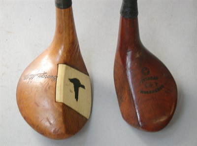 Lot 478 - A George Miller persimmon headed wood niblick...