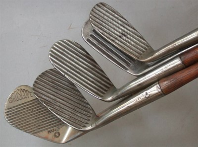 Lot 470 - A Gibson "Jerko" diagonal grooved mashie; a...