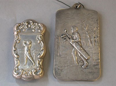 Lot 509 - An Art Nouveau sterling silver embossed vesta...