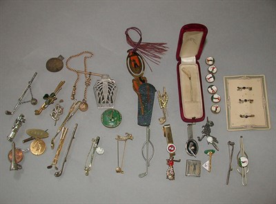 Lot 511 - A set of six reverse decorated glass buttons...