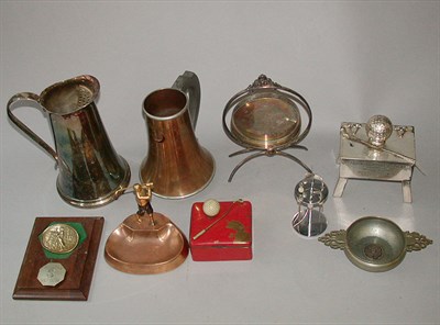 Lot 517 - A Derby chromed metal golf bag cocktail shaker...