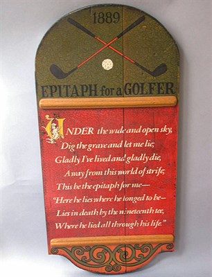 Lot 505 - An enameled tin plate sign for "Country Club...