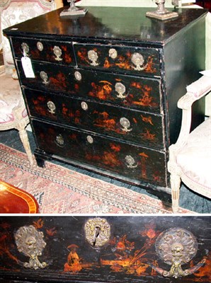 Lot 220 - George III Painted and Lacquered Chinoiserie...