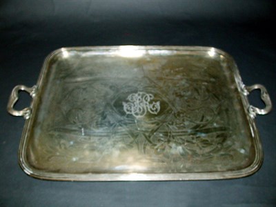 Lot 446 - Christofle Silver-plated Two-Handled Tray