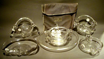 Lot 353 - Group of Nine Steuben Colorless Glass Bowls