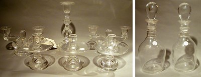 Lot 354 - Group of Five Steuben Colorless Glass...