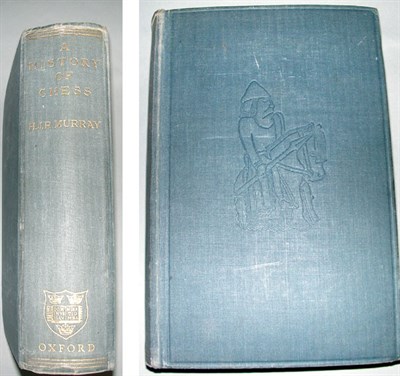 Lot 42 - MURRAY, H.J.R. A History of Chess Plates....