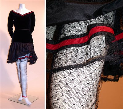 Lot 221 - Versace Cocktail Dress with Stockings Italian,...