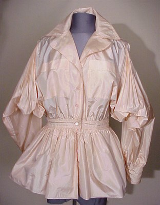 Lot 102 - Lanvin Blush Silk Jacket French, 1960s Safari...