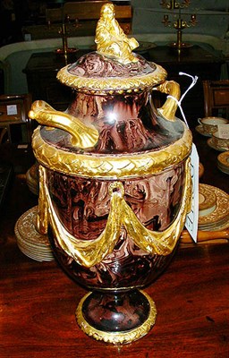 Lot 666 - Neoclassical Style Gilt Decorated Marble...