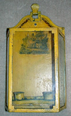 Lot 555 - Pair of Regency Style Tole Painted Two-Light...