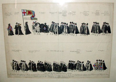 Lot 112 - After William Camden THE FUNERAL PROCESSION OF...