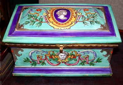 Lot 602 - Continental Faience Box