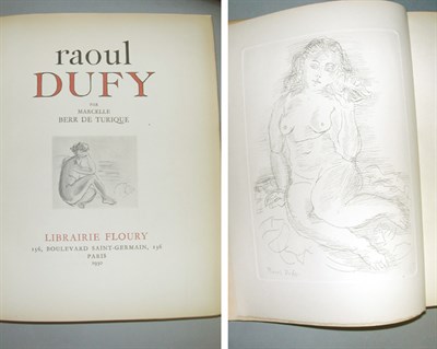 Lot 16 - BERR DE TURIQUE, MARCELLE Raoul Dufy...