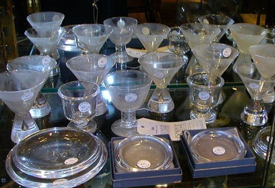 Lot 366 - Miscellaneous Group of Steuben Colorless Glass...