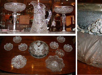 Lot 453 - Miscellaneous Group of Colorless Cut Glass...