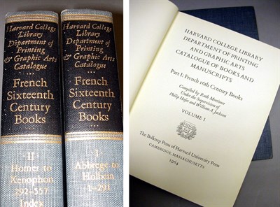 Lot 40 - MORTIMER, RUTH French 16th Century Books....