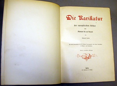 Lot 25 - FUCHS, EDUARD Die Karikatur der europaischen...