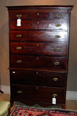 Lot 164 - Federal Cherry Chest on Chest Pennsylvania,...