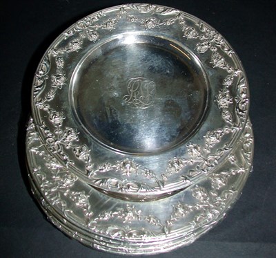 Lot 528 - Set of Eight Gorham Sterling Silver Bread and...