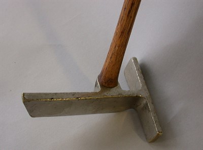 Lot 22 - A rare Holmac Rudder putter in chromed brass,...