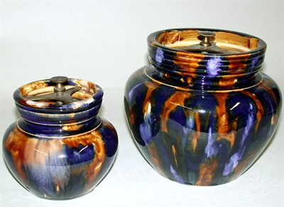 Lot 477 - Two Majolica Tobacco Jars