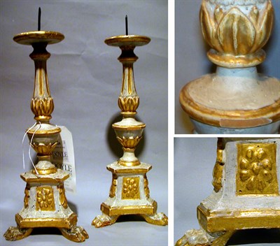 Lot 369 - Pair of Neoclassical Style Painted and Parcel...