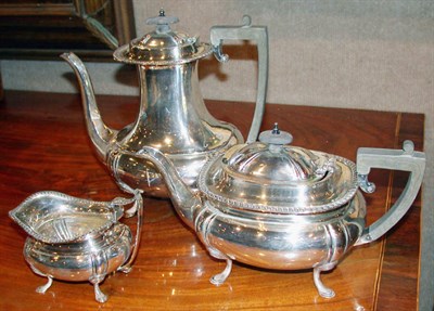 Lot 503 - Sheffield Silver Three-Piece Tea and Coffee...
