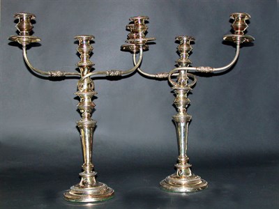 Lot 542 - Pair of Georgian Style Silver Plate...