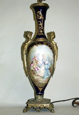 Lot 581 - Gilt Bronze Mounted Sevres Style Porcelain...