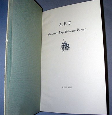 Lot 102 - LEISENRING, EDWARD B. A.E.F. Anticosti...