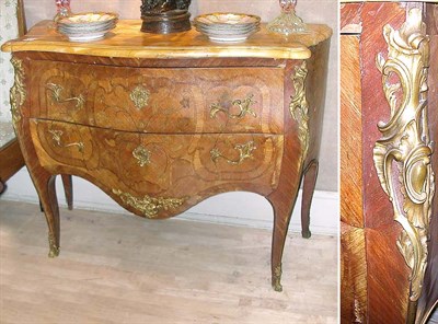 Lot 623 - Louis XV Style Marquetry Commode The shaped...