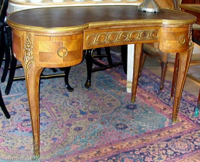Lot 634 - Louis XV Style Gilt-Bronze Mounted Walnut Desk...