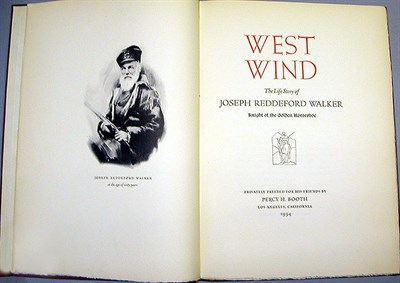 Lot 135 - WATSON, DOUGLAS S. West Wind, The Life Story...