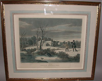 Lot 114 - After Turner SNIPE SHOOTING Hand-colored...