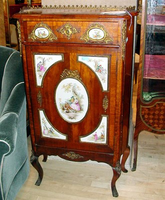 Lot 422 - Napoleon III Porcelain Mounted Mahogany Music...