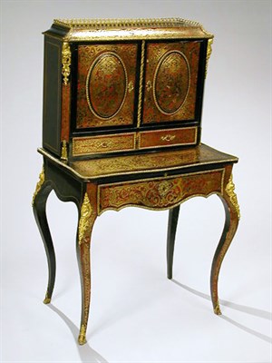 Lot 392 - Boulle Style Cabinet The upper section...