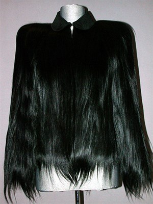 Lot 244 - Monkey Fur Jacket 1940s Hip length, with round...