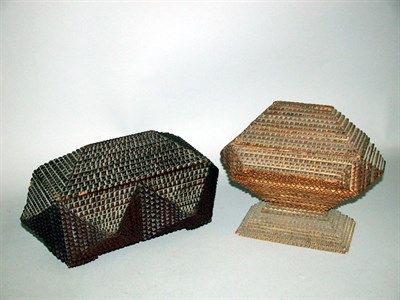Lot 500 - Two Tramp Art Boxes