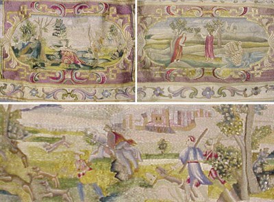 Lot 493 - Baronial Embroidered Hanging Probably German,...