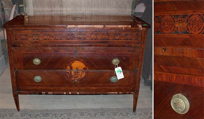 Lot 281 - Italian Neoclassical Marquetry Inlaid Walnut...