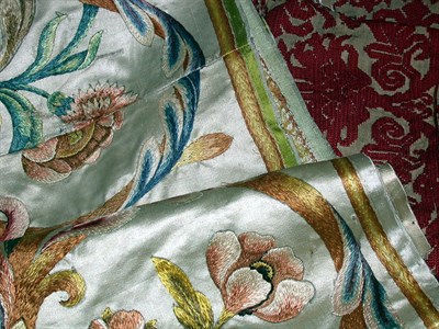 Lot 497 - Group of of Five Antique Textiles Continental,...