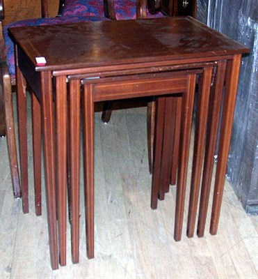 Lot 541 - Set of Four Regency Style Inlaid Mahogany...