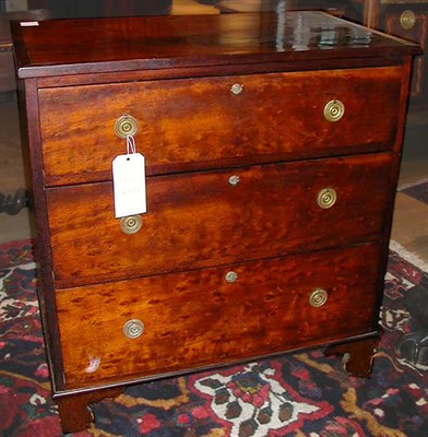 Lot 261 - Chippendale Mahogany Chest of Drawers Middle...