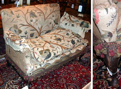 Lot 477 - George II Style Mahogany Settee with...
